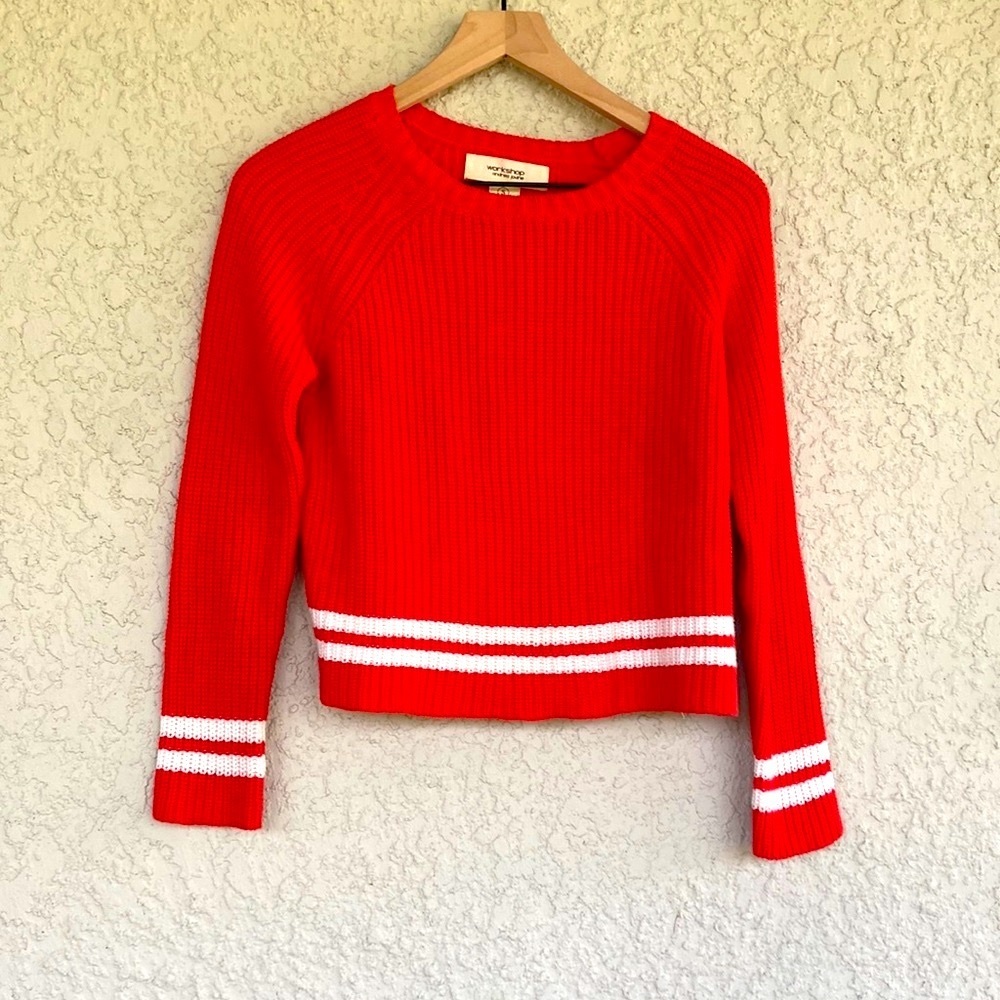 Casual Tangerine Pullover Sweater